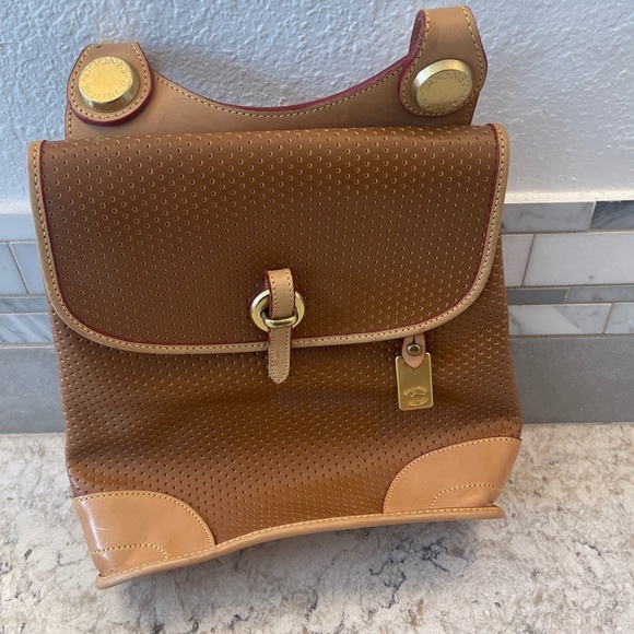 Vintage Dooney & Bourke Brown push lock  Shoulder Bag - Picture 12 of 14